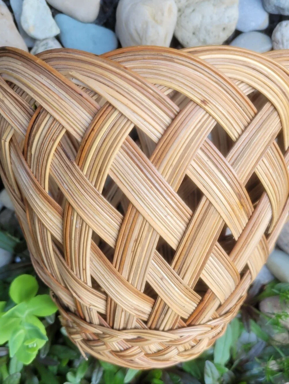 Handwoven Natural Brown Wicker Basket - Home Accents